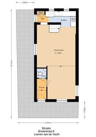 Floorplan - Bredestraat 6, 3632 AZ Loenen aan de Vecht